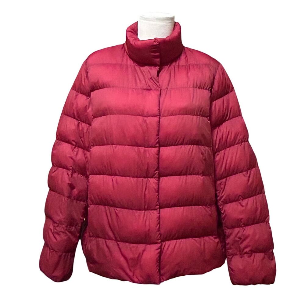 Uniqlo Ultra Light Down Puffer Jacket Women's Red XXL Lightweight Packable